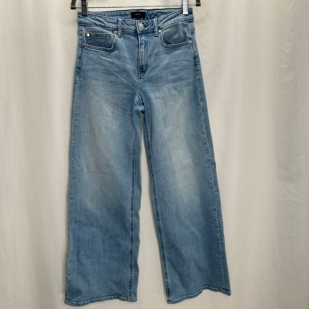Quince Bella stretch wide leg blue jeans 27